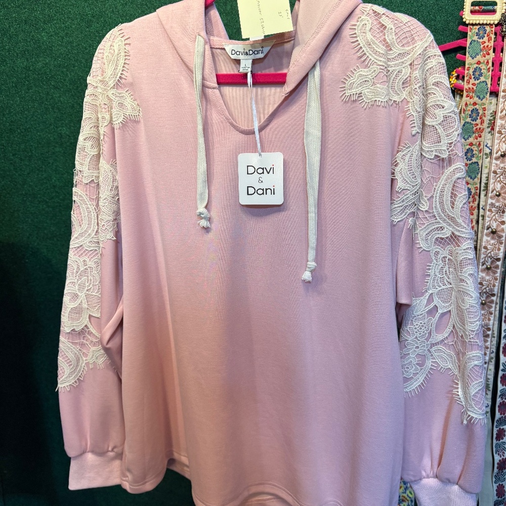 🔥06 Davi & Dani Lace sweatshirt FIRM